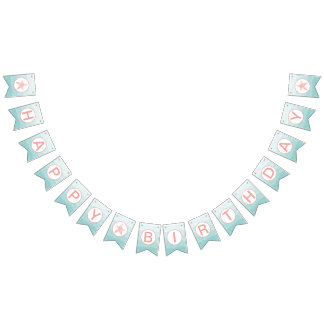 Meerjungfrau-Geburtstags-Fahne Wimpelkette