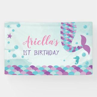Meerjungfrau-Geburtstags-Party Banner