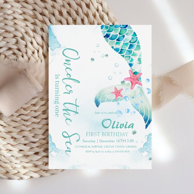 Meerjungfrau-Geburtstagspartei Einladung (Von Creator hochgeladen)