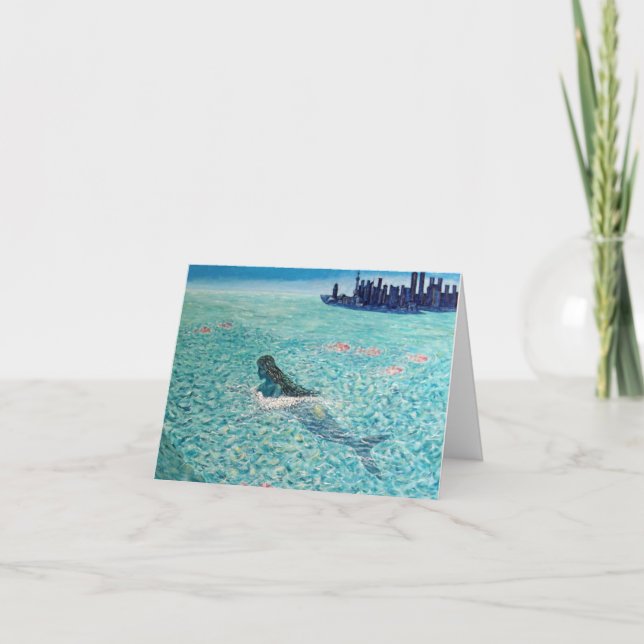 Meerjungfrau gegen die Gezeiten Karte (Vorderseite)