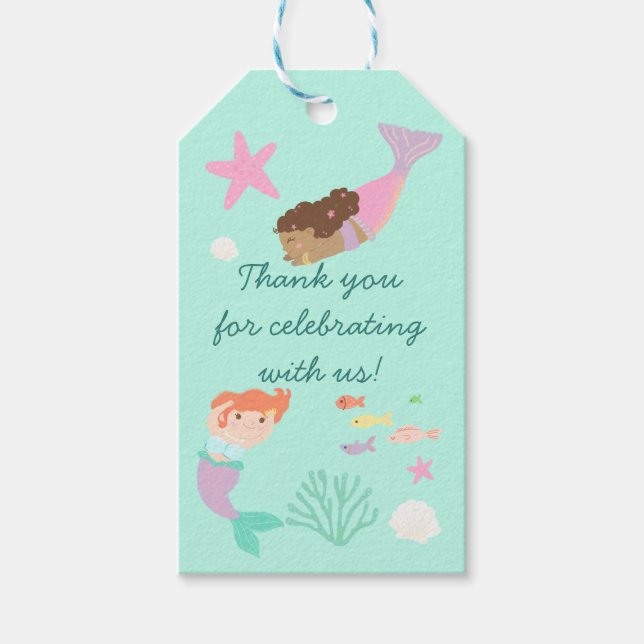 Meerjungfrau-Geschenkanhänger Geschenkanhänger (Vorderseite)