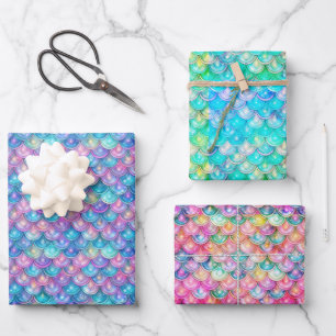 Meerjungfrau Geschenkpapier Set