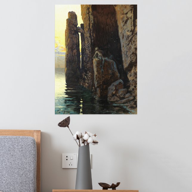 Meerjungfrau Girl Bare & Lurking Wünsche Foliendrucke (In Situ (Schlafzimmer 2))