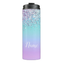 Meerjungfrau Glitter Personalisierter Thermotumble
