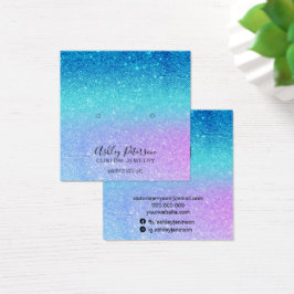 Meerjungfrau Glitzer blau lila Ohrringe anzeigen