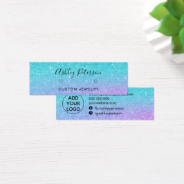 Meerjungfrau Glitzer blau lila Ohrringe anzeigen