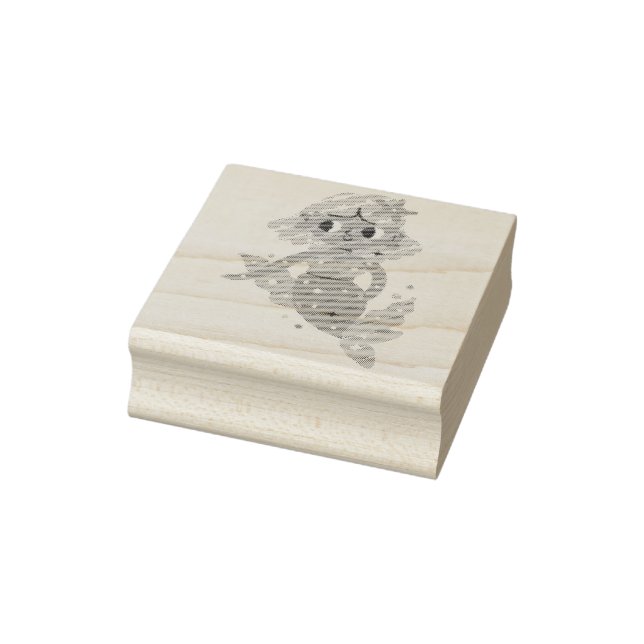 Meerjungfrau Gummistempel (Stempel)