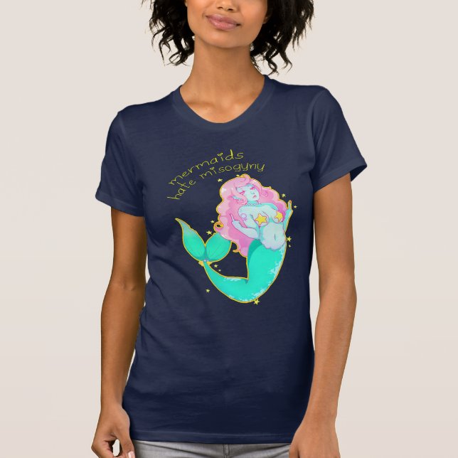 Meerjungfrau-Hass-Frauenhass-T-Shirt T-Shirt (Vorderseite)