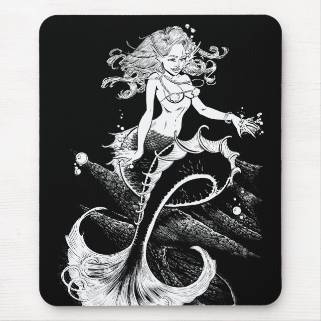 Meerjungfrau-Höhle Mousepad (Vorne)