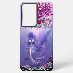 Meerjungfrau im lila Ozean Samsung Galaxy Hülle