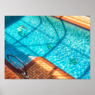 Meerjungfrau in einem Schwimmbecken Poster