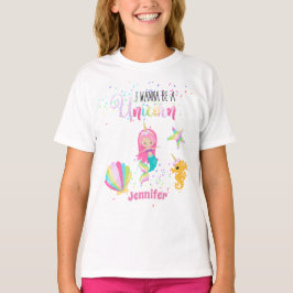 Meerjungfrau ist ein einsamer Regenbogen unter Sea T-Shirt