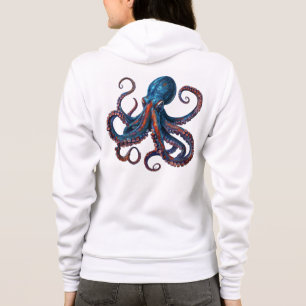 Meerjungfrau Kappenpullover mit Oktopus - Maßgesch Hoodie