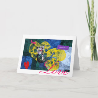 Meerjungfrau Katze "Mercat" Valentinstag Karte für