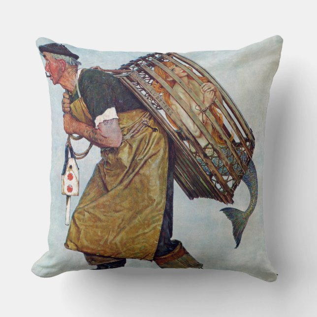 Meerjungfrau Kissen (Vorderseite)