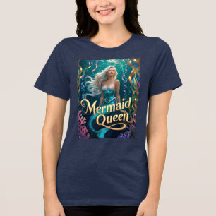 Meerjungfrau-Königin-Ethereal-Ozeangöttin Tri-Blend Shirt