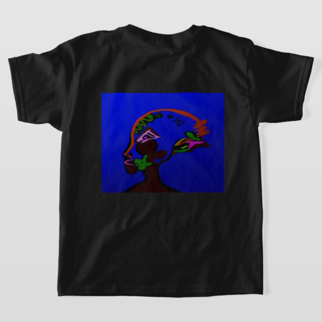 Meerjungfrau Kriegerprinzessin T-Shirt (AblageHinten)