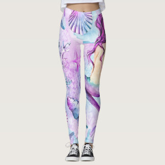 Meerjungfrau-Leggings, die Leggings der Frauen,