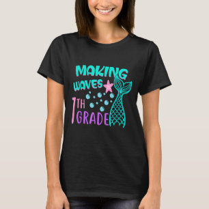 Meerjungfrau Maaking Waves in 7. Klasse Mädchen Ki T-Shirt