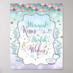 Meerjungfrau Mädchen Kinderzimmer Dekoration Unter