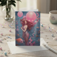 Meerjungfrau Malerei Geburtstag Balloons Rosa
