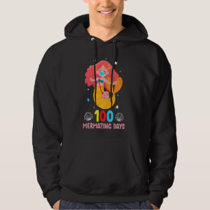 Meerjungfrau Maske Funny 100 Tage der Schule Mädch Hoodie