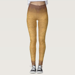 Meerjungfrau-Maßstab gemischt Taille Leggings Aspe