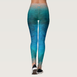 Meerjungfrau-Maßstab Leggings Karibik 4