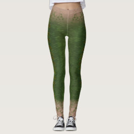 Meerjungfrau-Maßstab Leggings Taille Kelp Wald 5