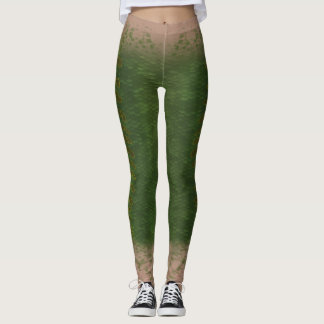 Meerjungfrau-Maßstab Leggings Taille Kelp Wald 5