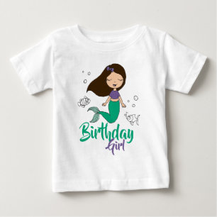 Meerjungfrau Meer Kreatur Party Schwarze Meerjungf Baby T-shirt