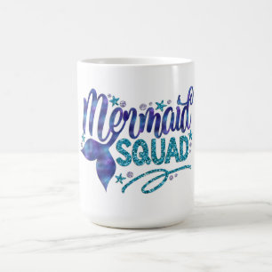 Meerjungfrau - "Meerjungfrau-Gruppe" - aquamariner Kaffeetasse