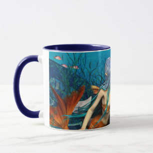 Meerjungfrau mit Delfin Tasse