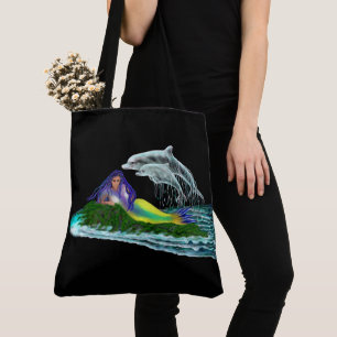 Meerjungfrau mit Delphinen