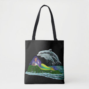 Meerjungfrau mit Delphinen