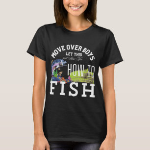Meerjungfrau mit einer Angelrute T-Shirt