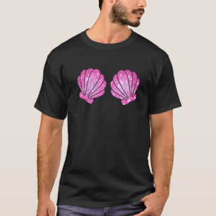Meerjungfrau Muschel Bra Kostüm Seashell Halloween T-Shirt