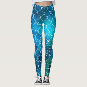 Meerjungfrau-Muster-Leggings Leggings