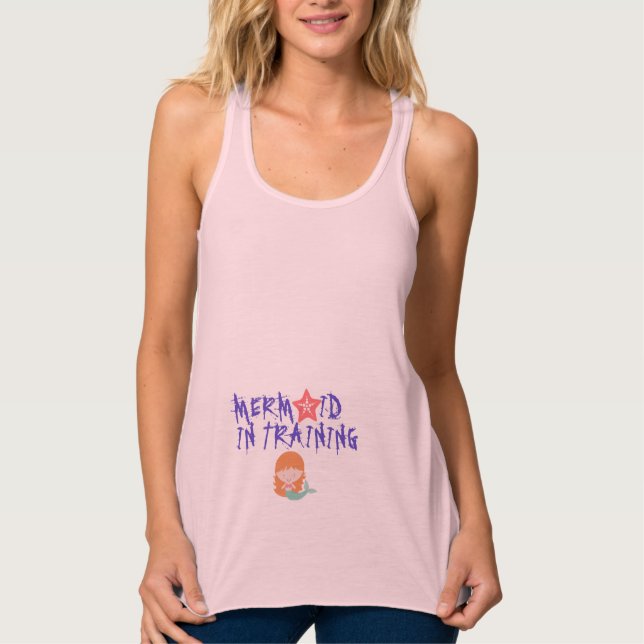 Meerjungfrau-Mutterschaft Tank Top (Vorderseite)