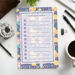 Meerjungfrau Nautilus Ozean Meer Kreatur Aufgabenl Post-it Klebezettel