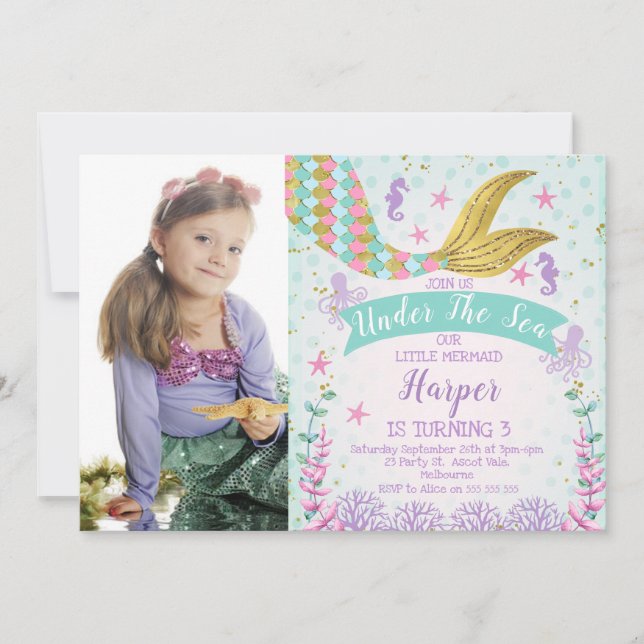 Meerjungfrau oder unter der einladung (Vorderseite)