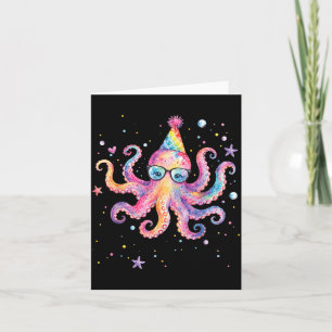Meerjungfrau Oktopus Geburtstag Sommer passende Aq Karte