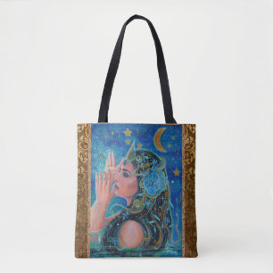 Meerjungfrau-Ozeankunst von Renee Lavoie Tote