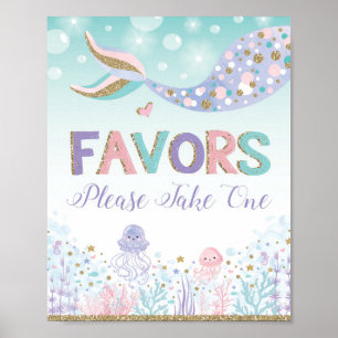 Meerjungfrau Partydekoration Schild Unter dem Meer