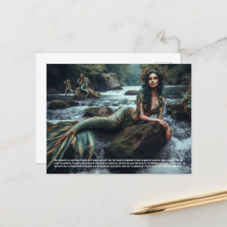 Meerjungfrau Postkarte