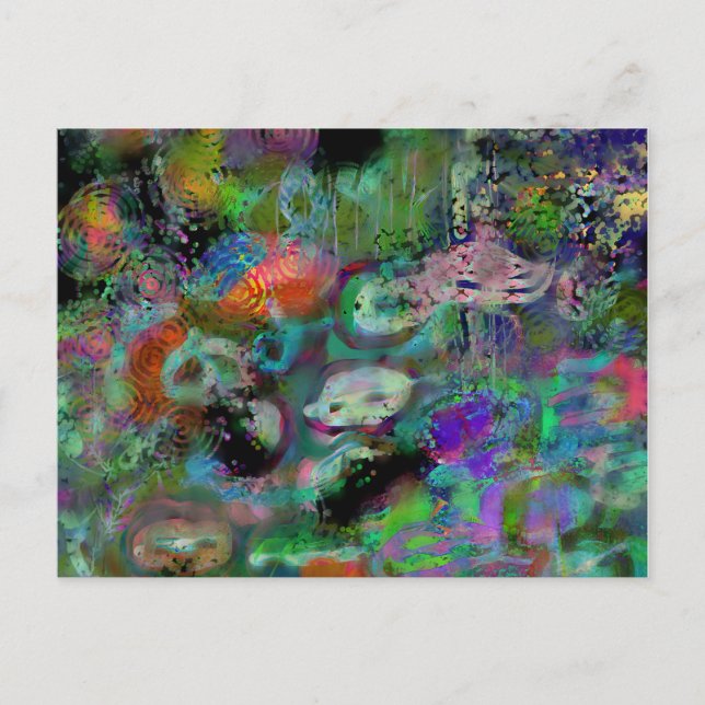 Meerjungfrau Postkarte (Vorderseite)