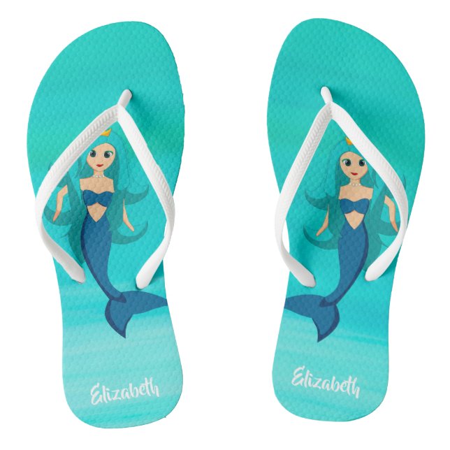 Meerjungfrau-Prinzessin Flip Flops (Fußbett)