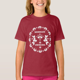 Meerjungfrau Prinzessin Mädchen T-Shirt