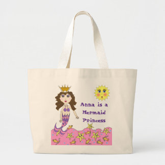 Meerjungfrau-Prinzessin Tote Jumbo Stoffbeutel