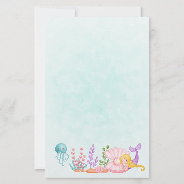 Meerjungfrau & Quallenfische Unterwasserfarbe (Vorderseite)